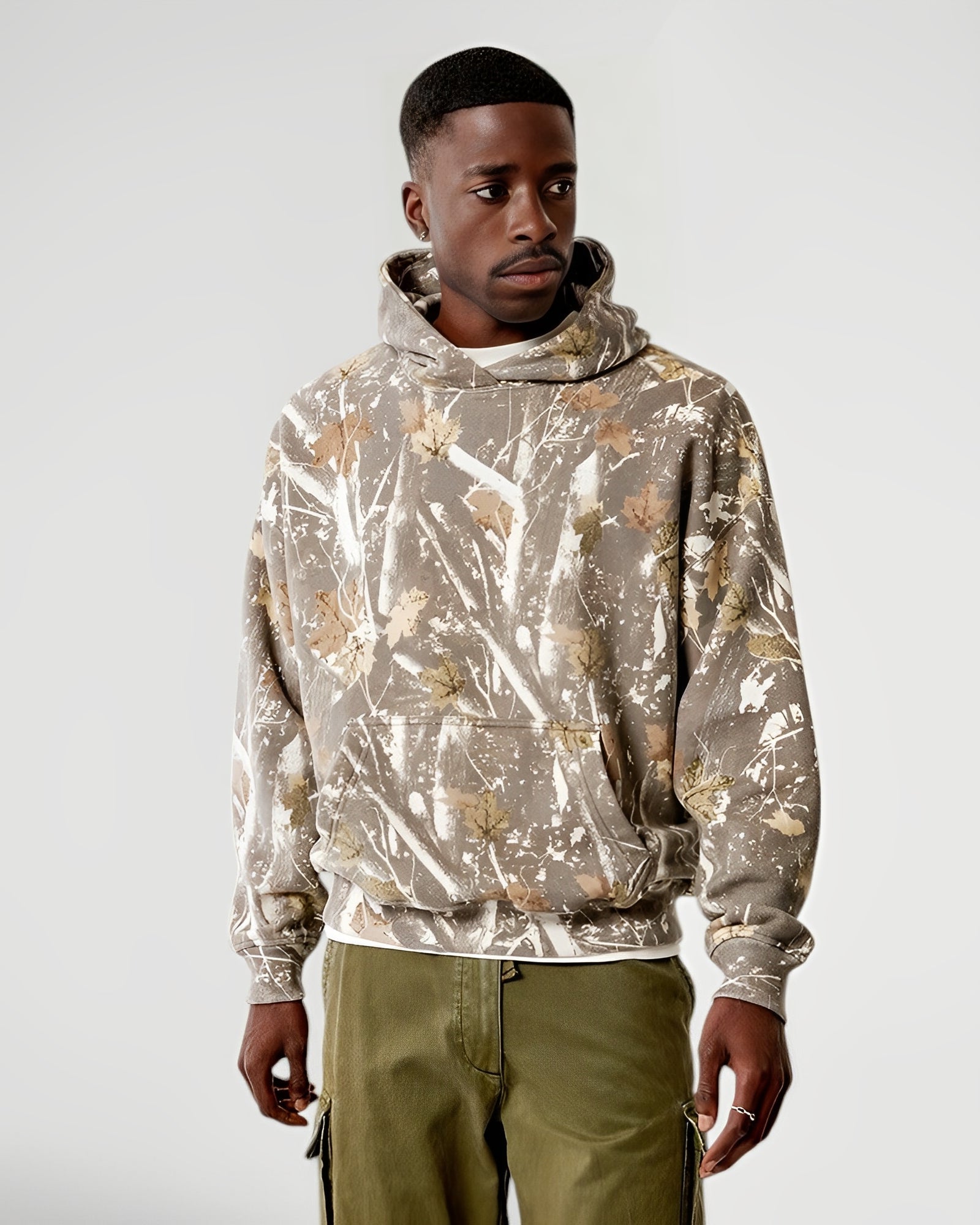 TOREL — Oversized Camo Pullover Hoodie for Everyday Wear