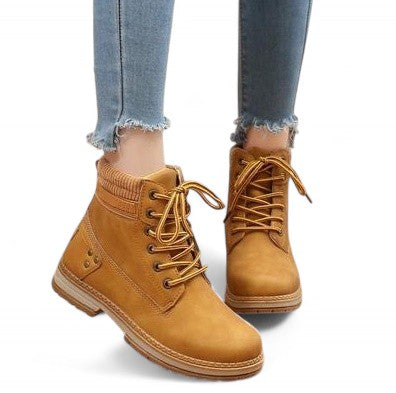 MIRIRA — Retro Leather Boots with Cushioned Comfort