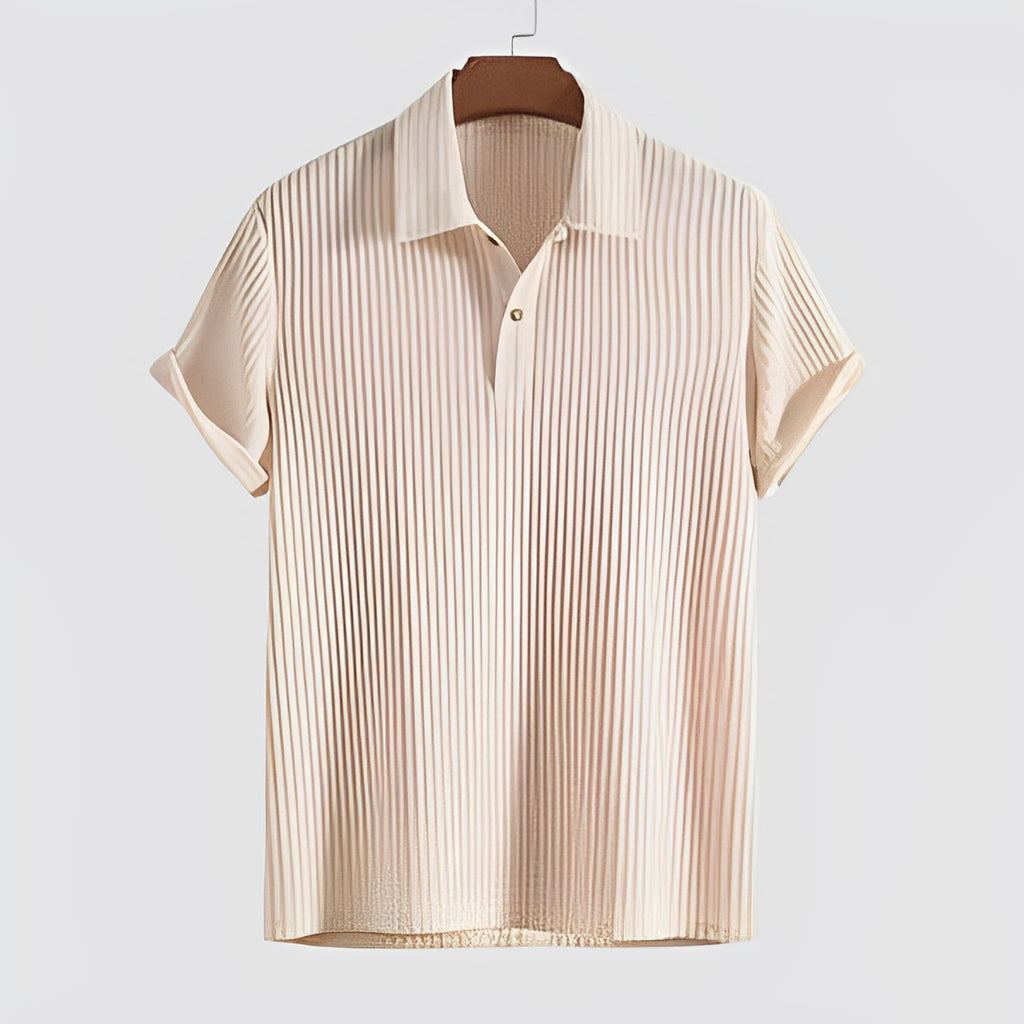 NEXORA — Men's Relaxed Short Sleeve Summer Shirt in Polyester