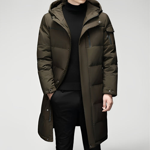 BRAVAEL — Men's Long Insulated Stand-Collar Winter Coat
