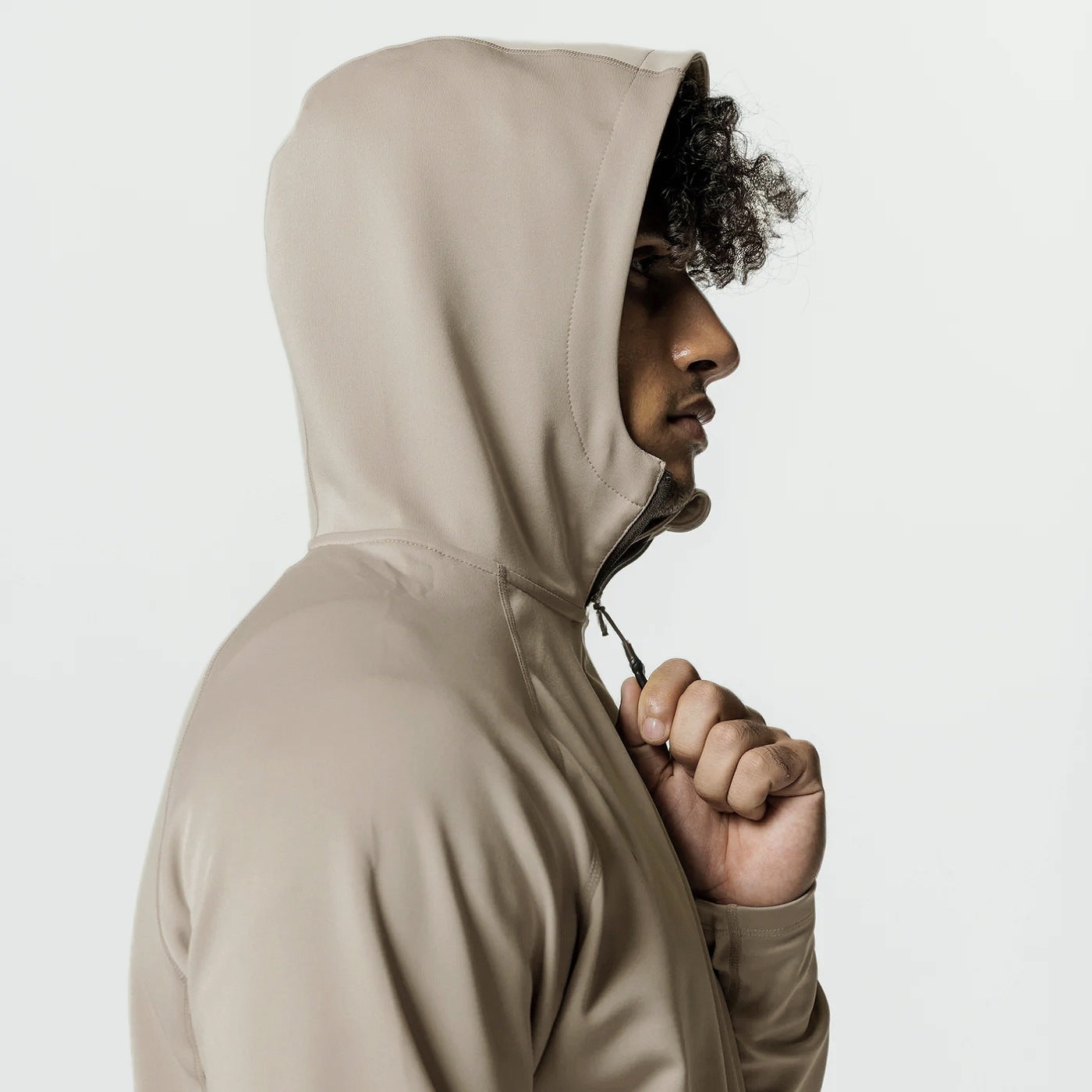 SENAEL — Men's Half-Zip Hooded Active Pullover Jacket