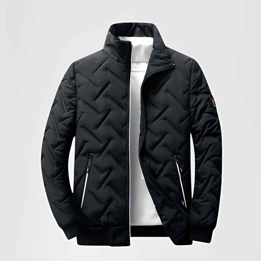 COVON — Men's Lightweight Puffer Jacket with Stand Collar