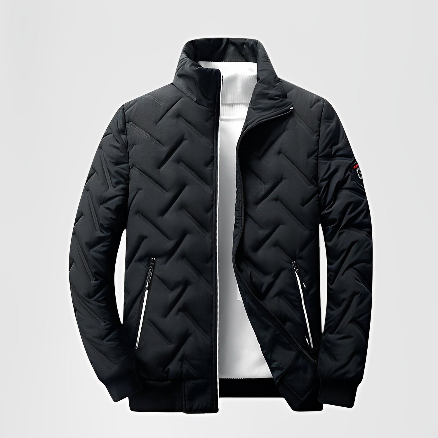 COVON — Men's Lightweight Puffer Jacket with Stand Collar