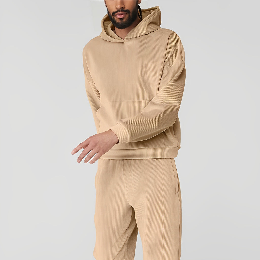 BRAVDEN — Men's Plush Knit Set with Sweater and Pants