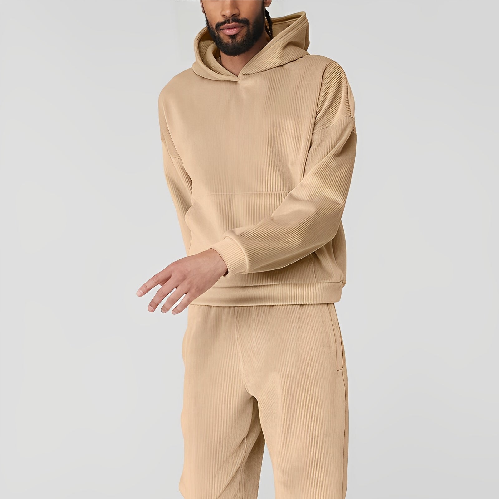 BRAVDEN — Men's Plush Knit Set with Sweater and Pants