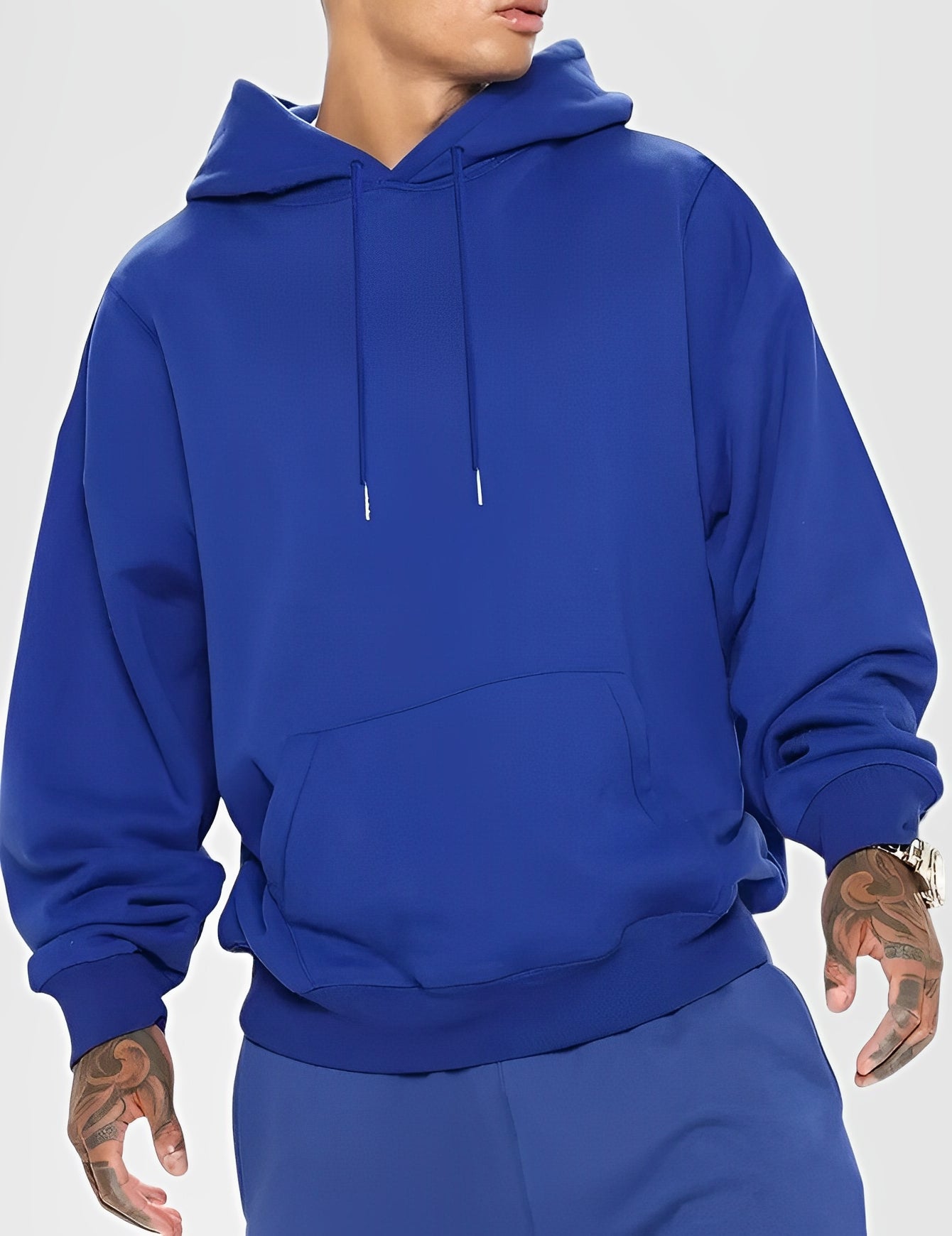 MIROR — Men's Essential Relaxed-Fit Pullover Hoodie