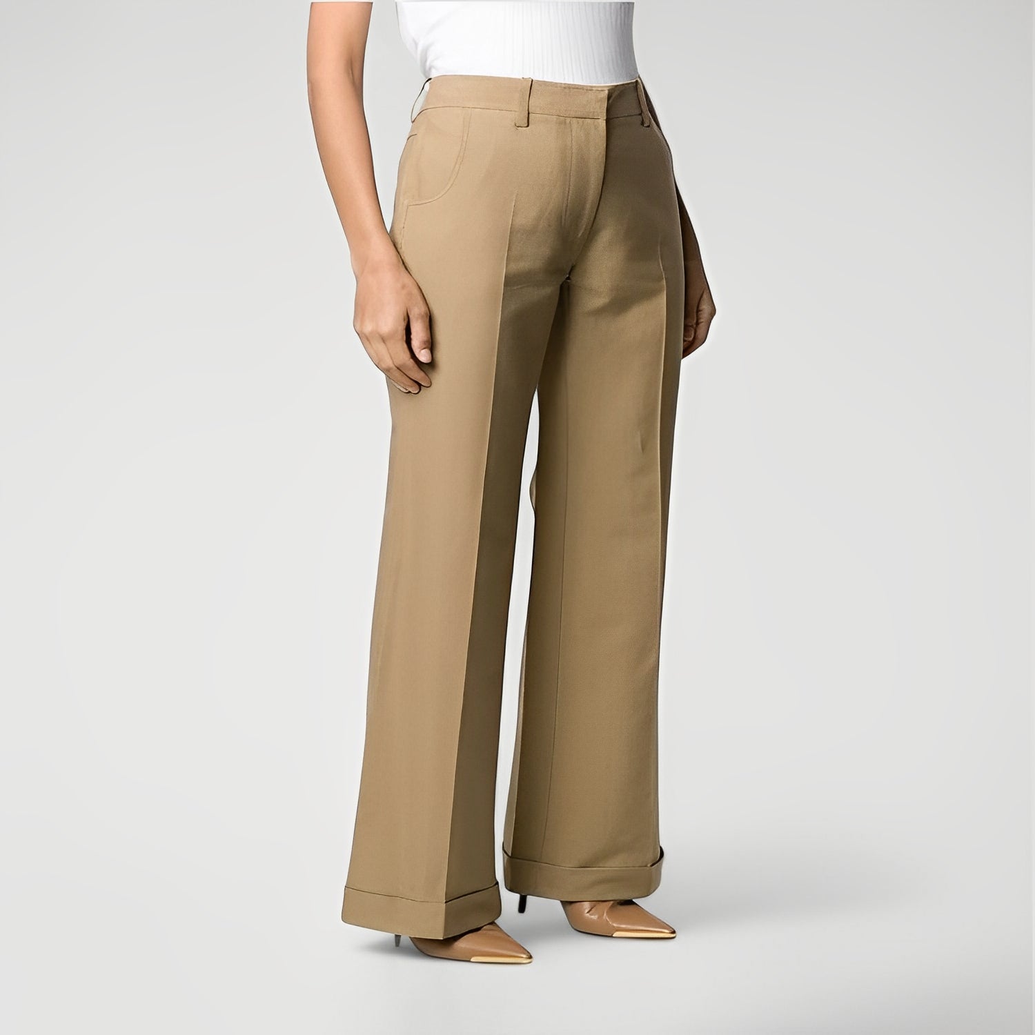 CAELARA — Women's Tailored Wide-Leg Dress Trousers