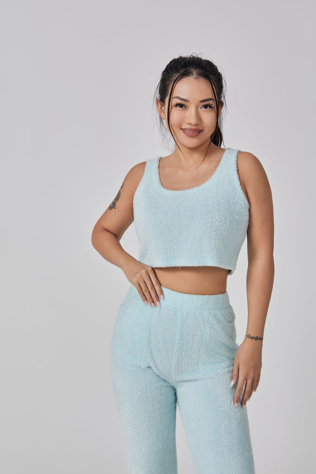 TORA — Women's Cozy Three-Piece Lounge Set with Warm Finish
