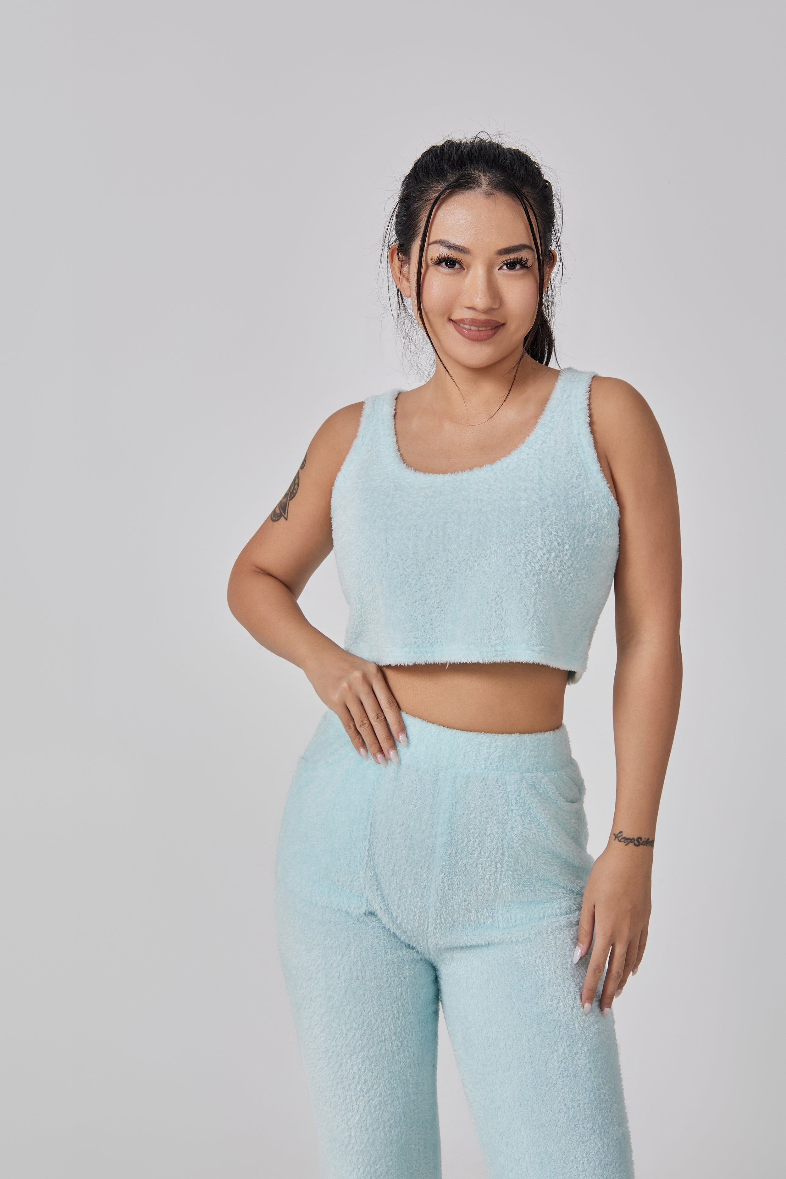 TORA — Women's Cozy Three-Piece Lounge Set with Warm Finish