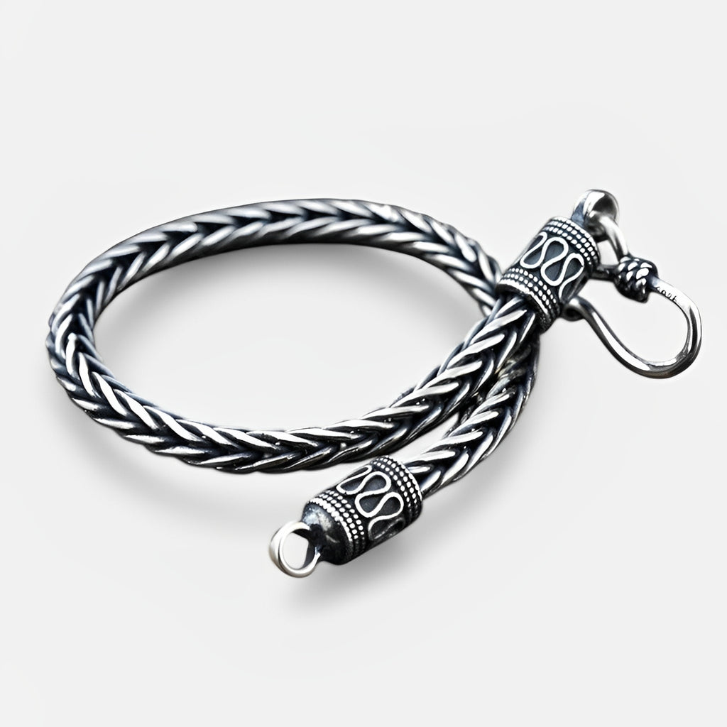 NEXIN — Men's Handmade Viking Silver Chain Bracelet