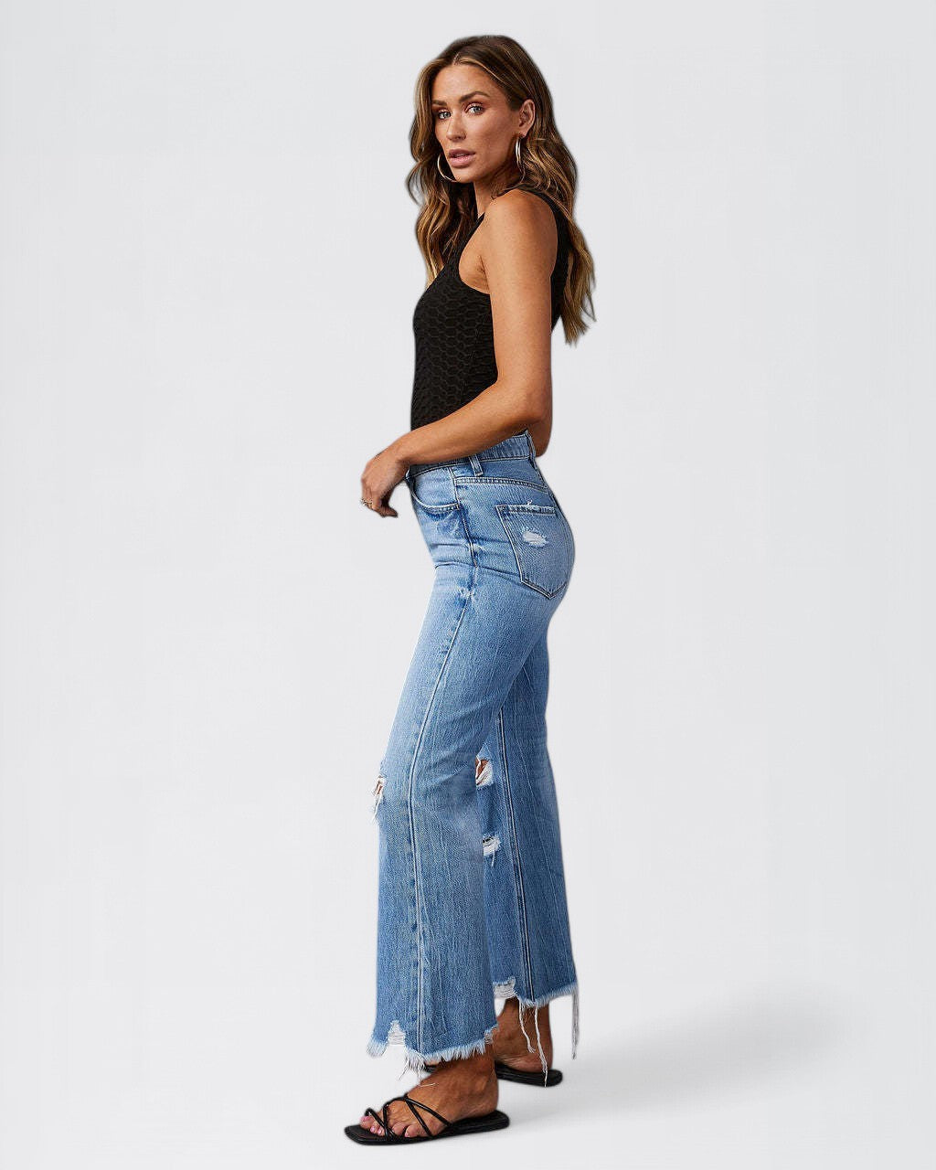 HAVIRA — Men's Wide-Leg Denim Jeans with Street Fit