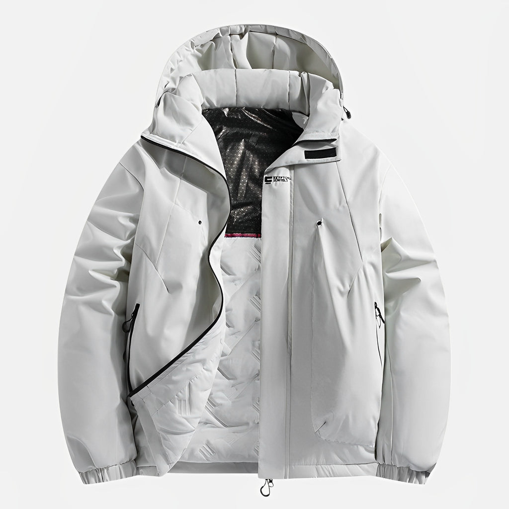 DREVINN — Waterproof Quilted Utility Jacket with Hood