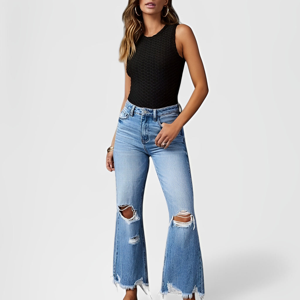 HAVIRA — Men's Wide-Leg Denim Jeans with Street Fit