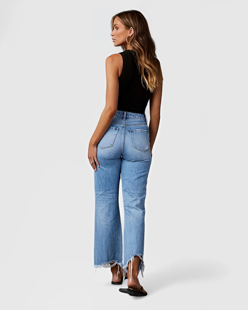 HAVIRA — Men's Wide-Leg Denim Jeans with Street Fit