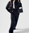 NOVOS — Women's Zip Crop Jacket and Cargo Pant Set