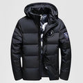 RAEIS — Men's Hooded Down Jacket for Cold Winter Days