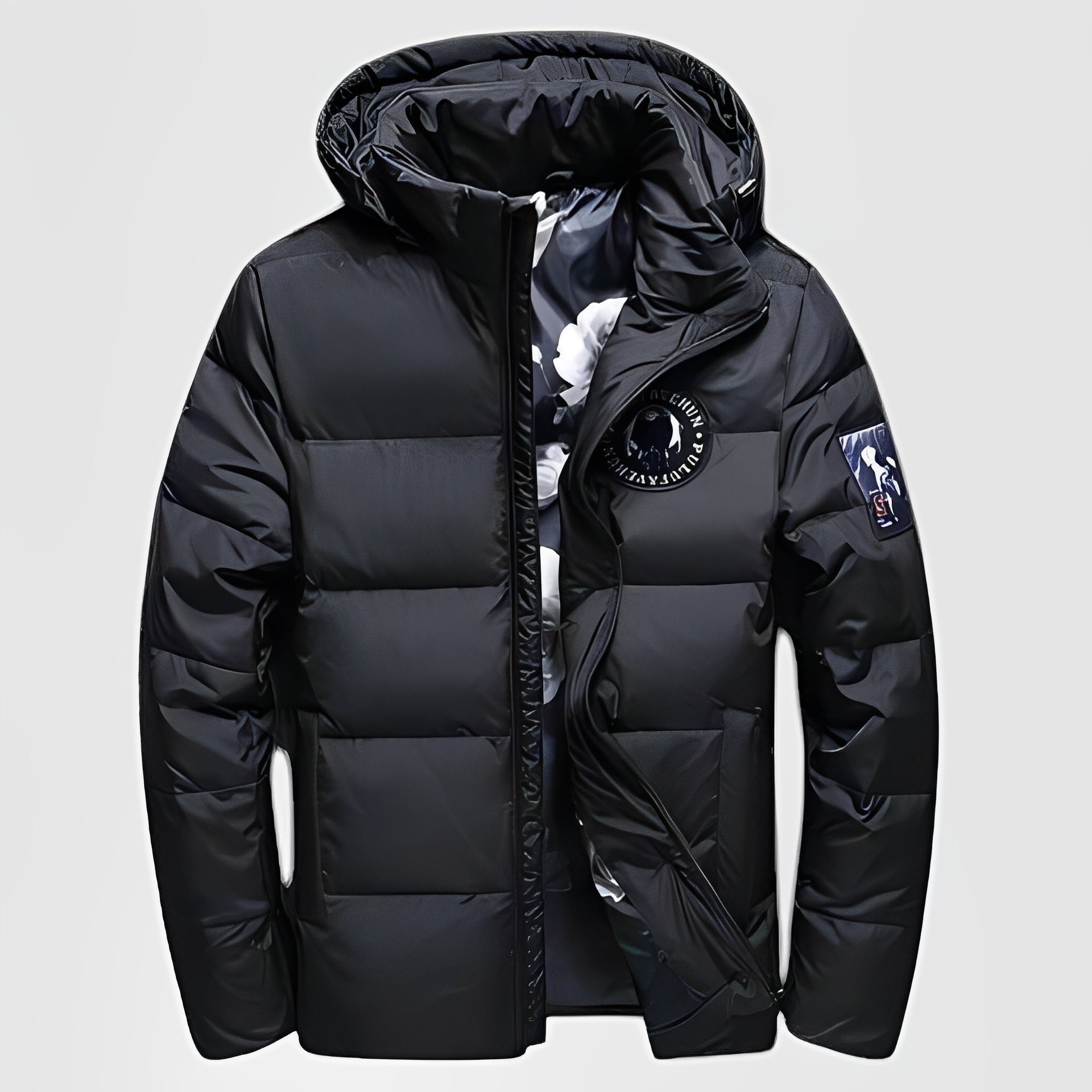 RAEIS — Men's Hooded Down Jacket for Cold Winter Days