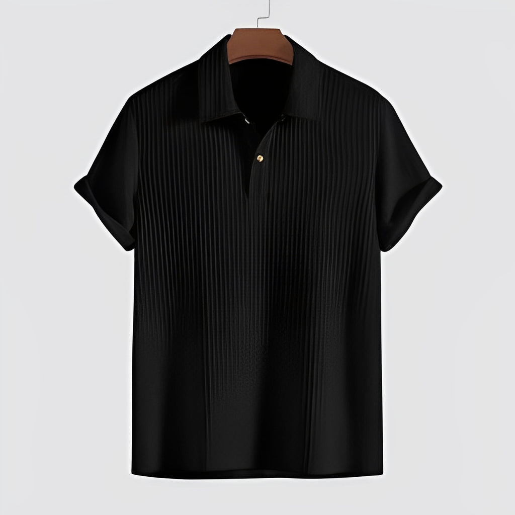NEXORA — Men's Relaxed Short Sleeve Summer Shirt in Polyester