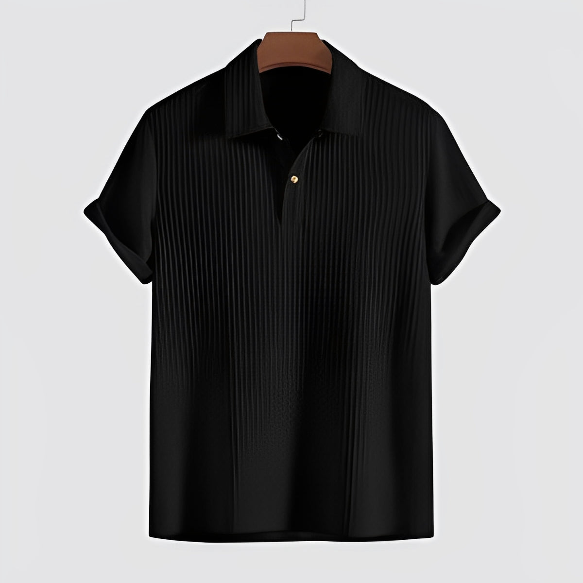 NEXORA — Men's Relaxed Short Sleeve Summer Shirt in Polyester