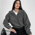 BRIXAR — Cozy Women's Teddy Fleece Jacket with Sharp Detail