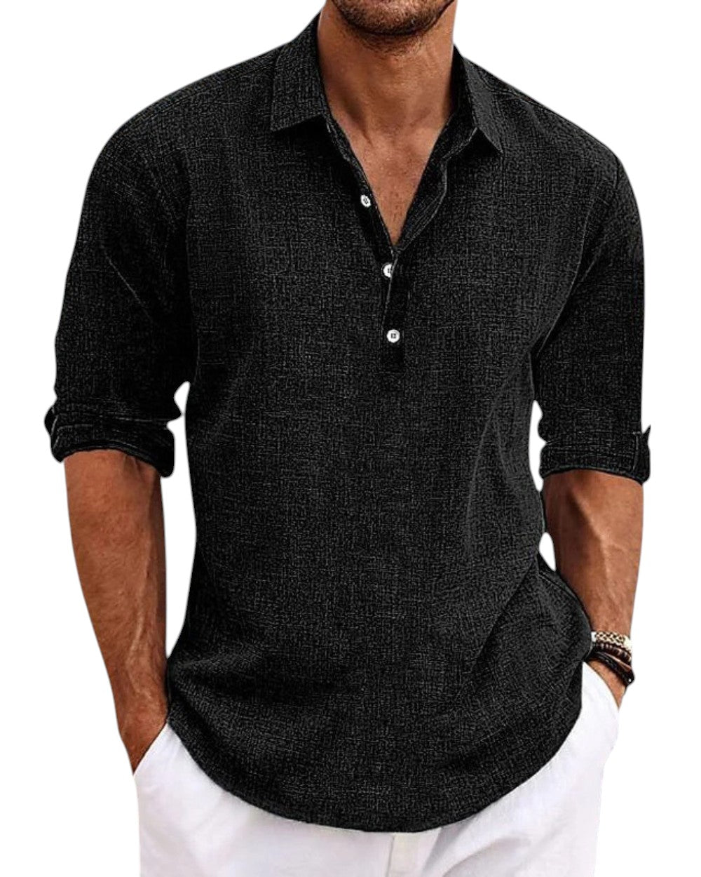 FENIN — Button-Up Shirt with Clean Daily Finish and Fit