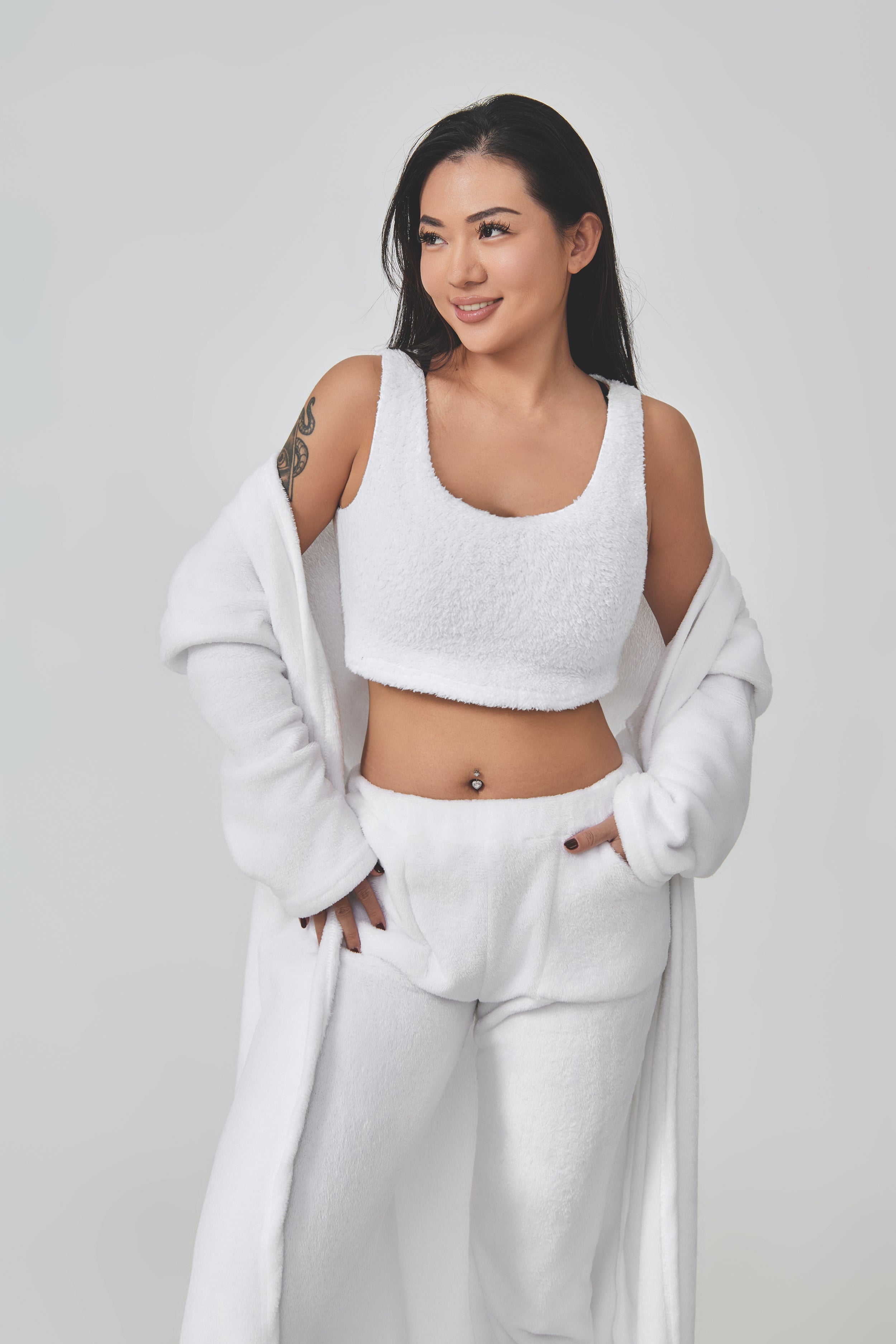 TORA — Women's Cozy Three-Piece Lounge Set with Warm Finish