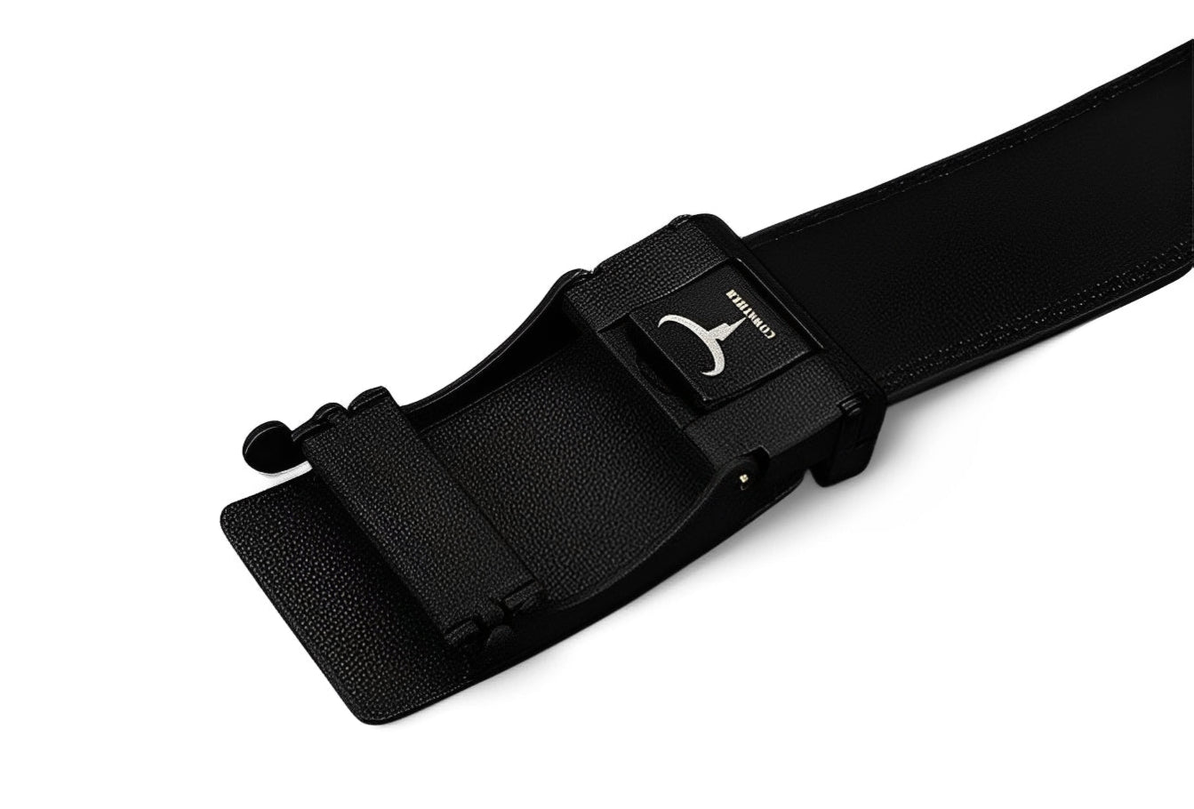 CELAN — Men's Cowhide Ratchet Belt with Clean Buckle