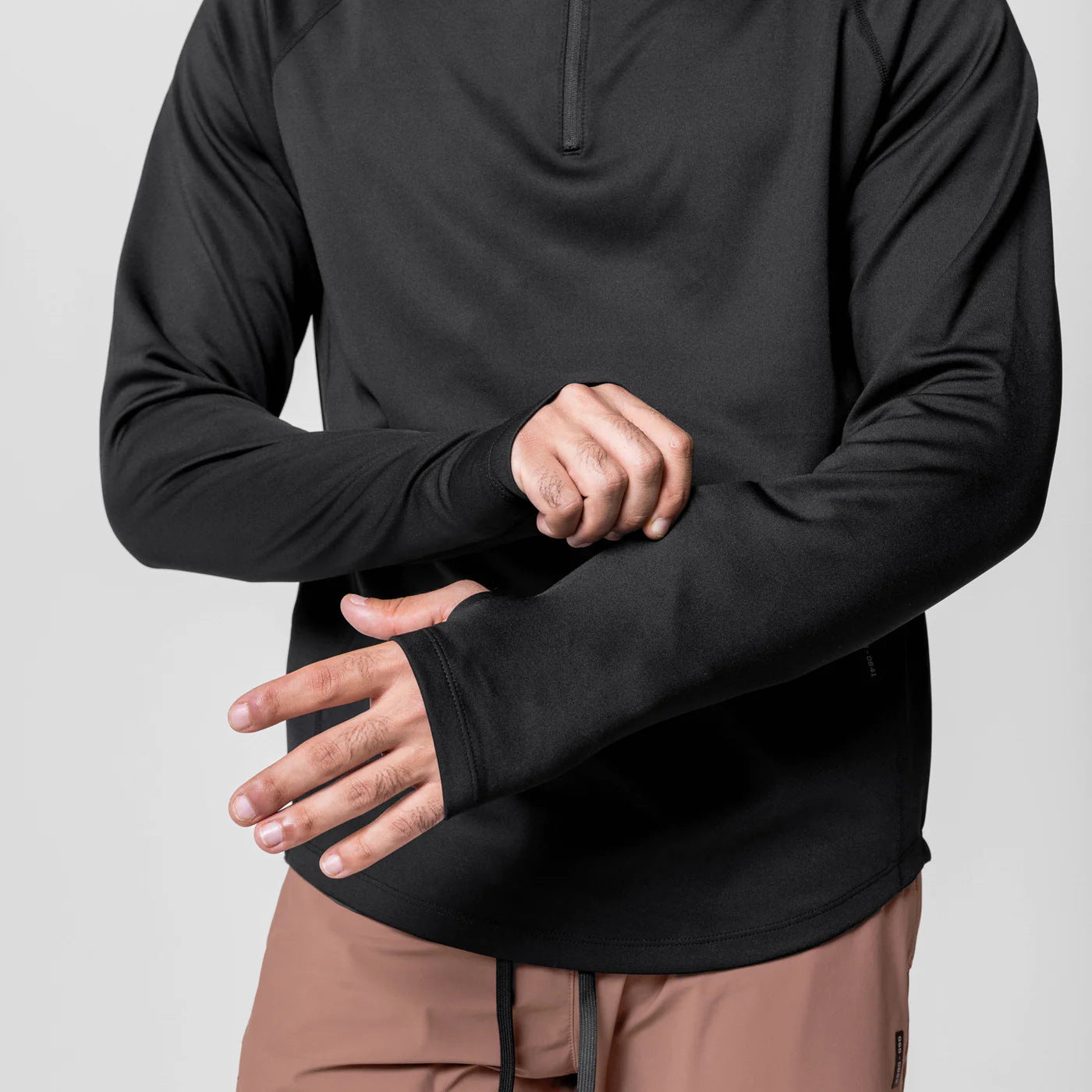 SENAEL — Men's Half-Zip Hooded Active Pullover Jacket
