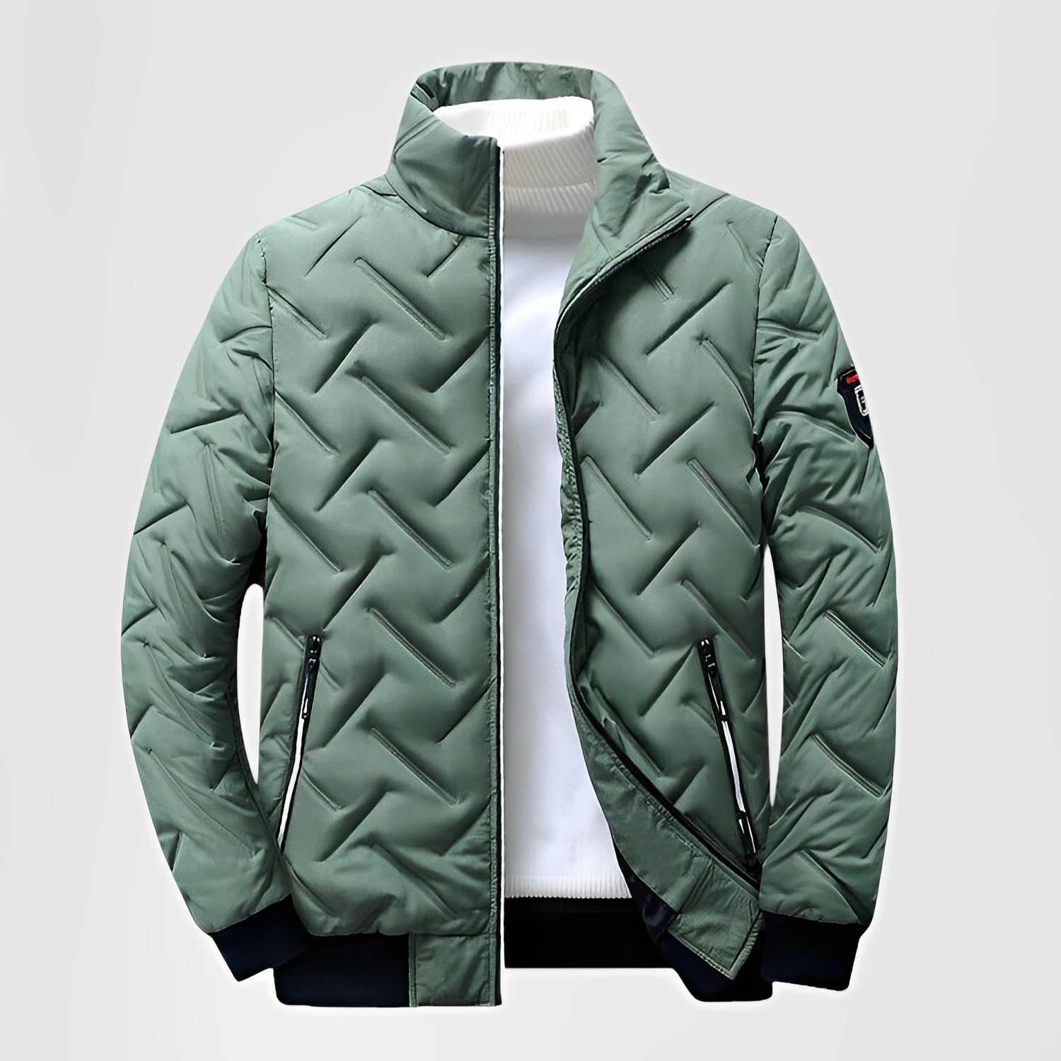 COVON — Men's Lightweight Puffer Jacket with Stand Collar