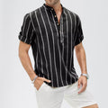 VARE — Men's Striped Linen Shirt for Warm Summer Days
