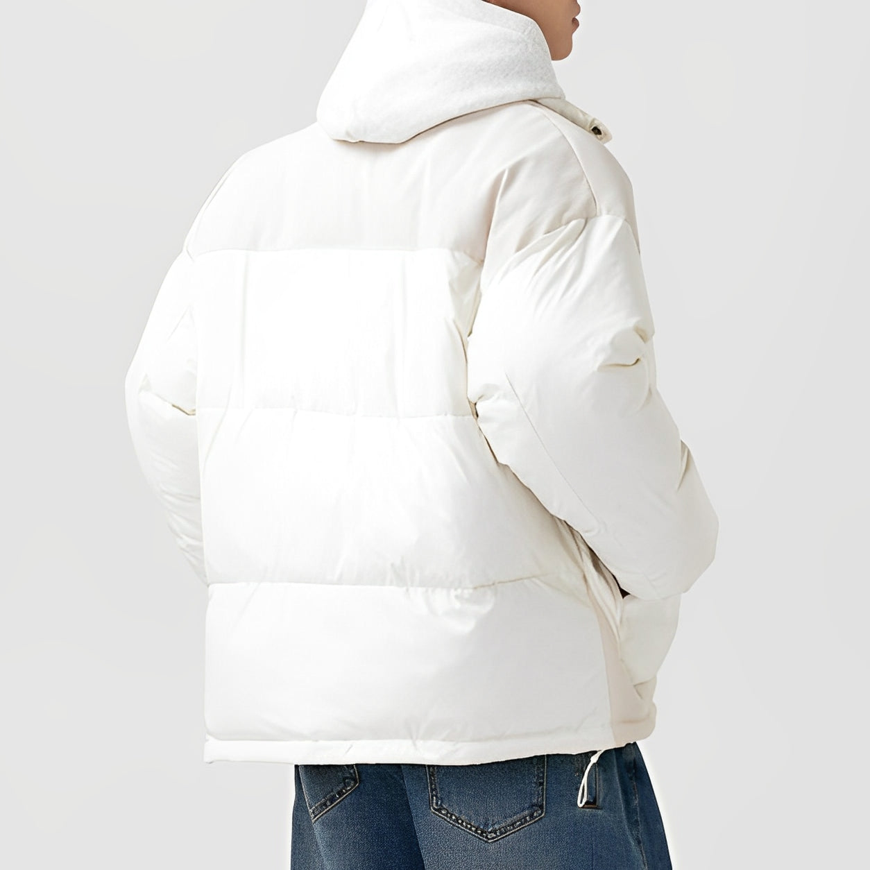 ZANEN — Relaxed Corduroy Puffer Jacket for Cold Weather