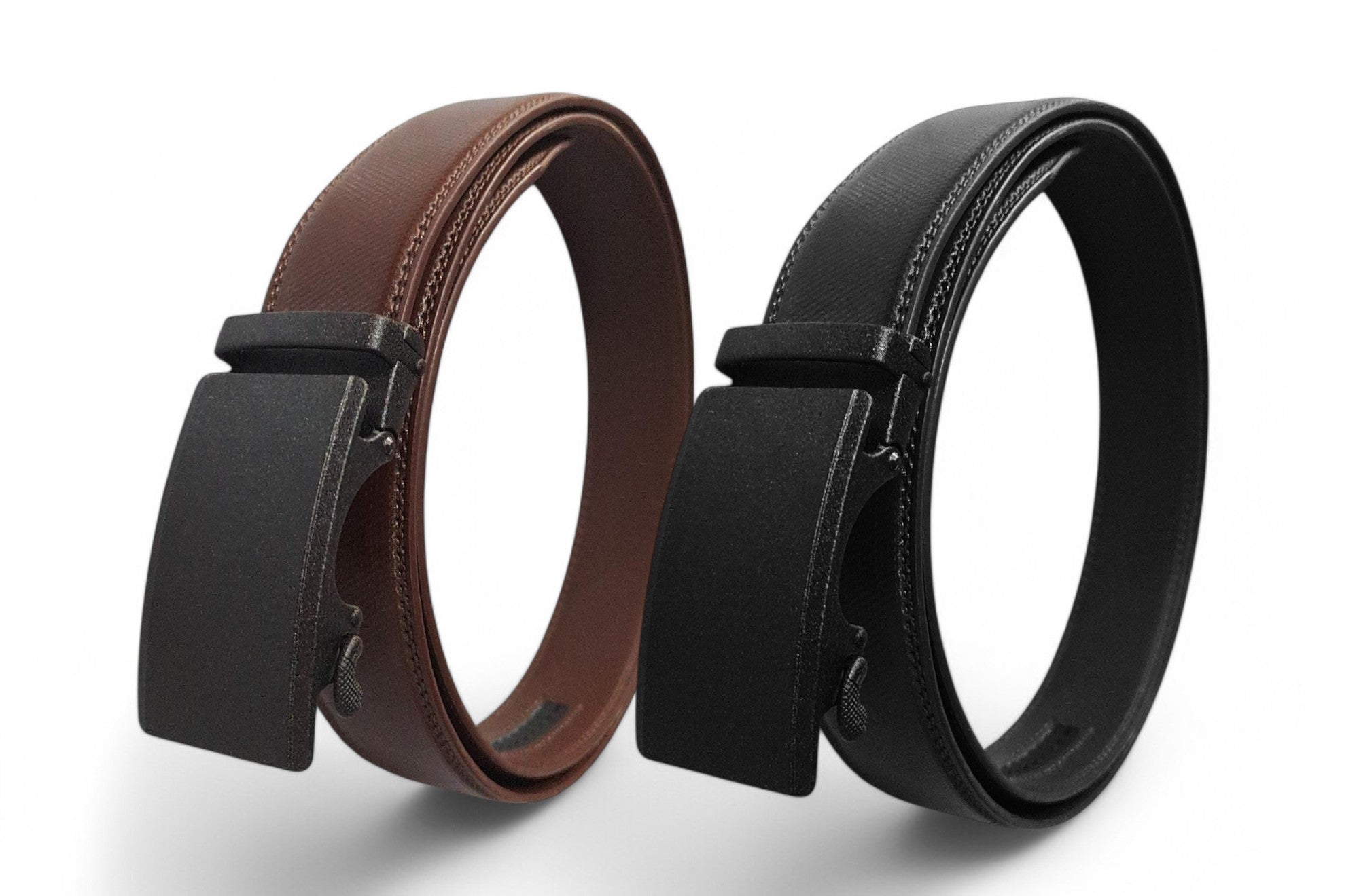 CELAN — Men's Cowhide Ratchet Belt with Clean Buckle