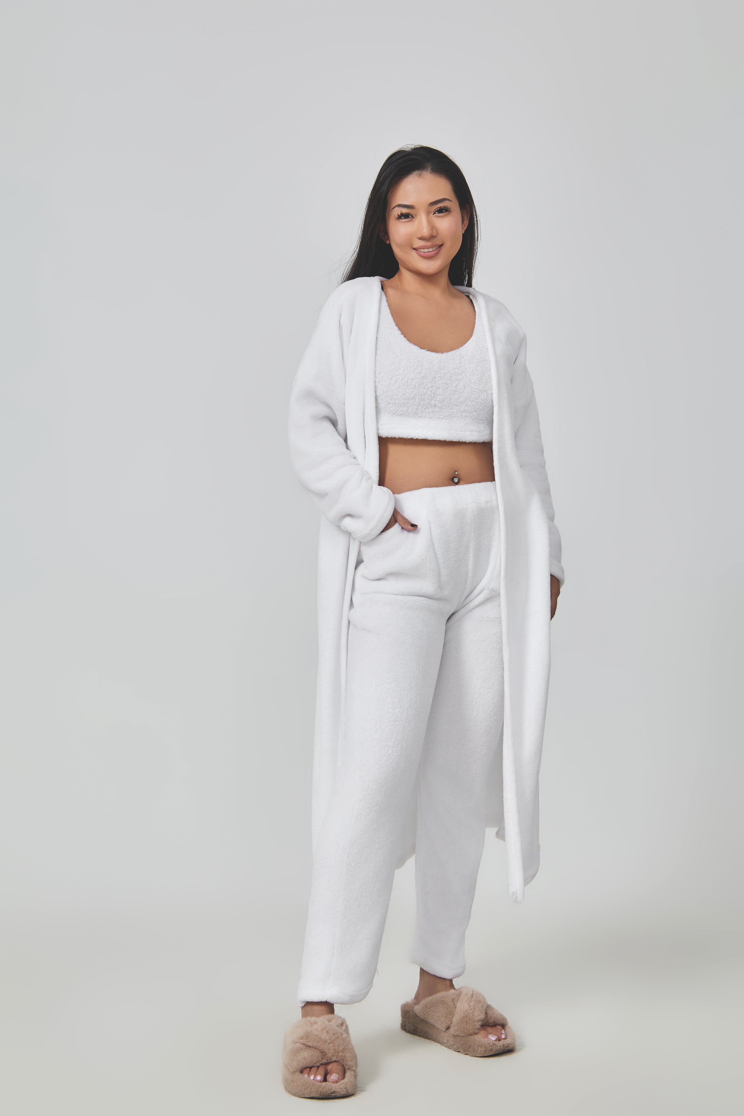 TORA — Women's Cozy Three-Piece Lounge Set with Warm Finish