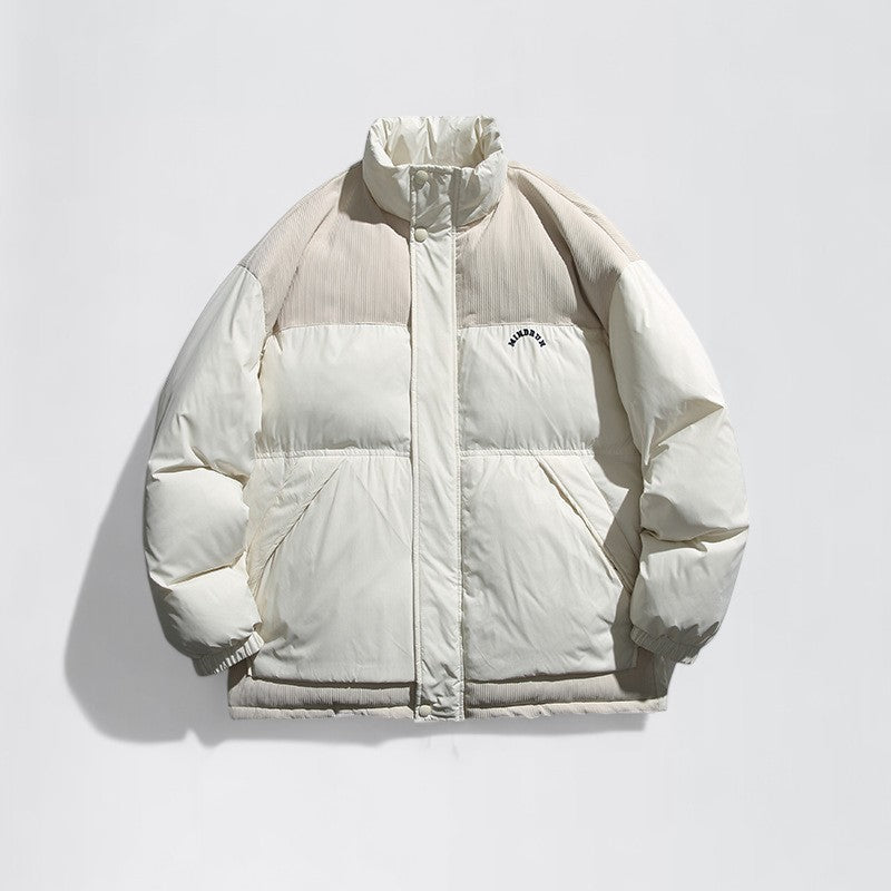 ZANEN — Relaxed Corduroy Puffer Jacket for Cold Weather