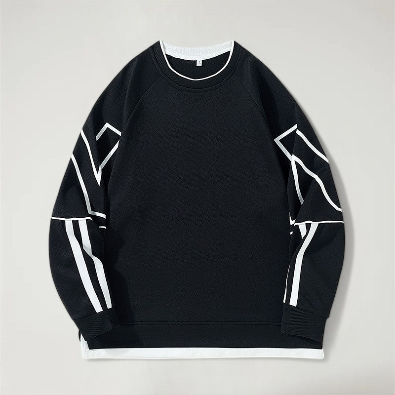 HAVAN — Men's Geometric Oversized Crewneck Sweater