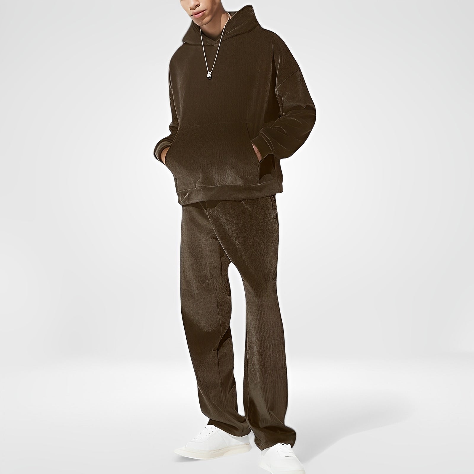 BRAVDEN — Men's Plush Knit Set with Sweater and Pants