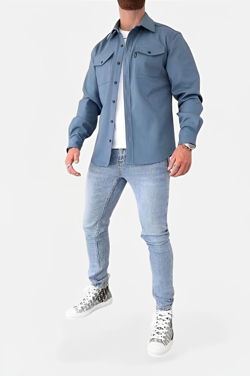 KAIAN — Slim Fit Utility Shirt with Dual Chest Pockets