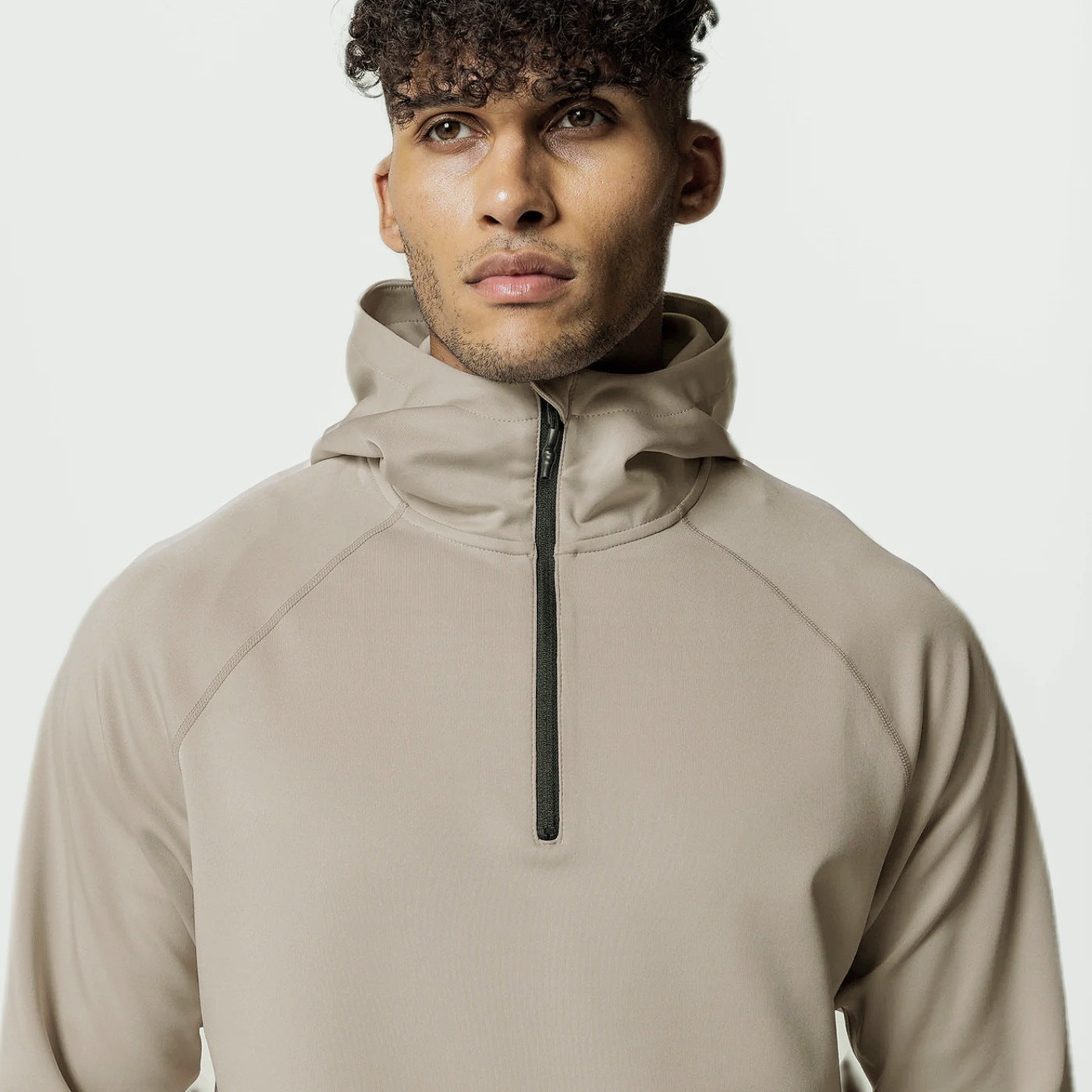 SENAEL — Men's Half-Zip Hooded Active Pullover Jacket