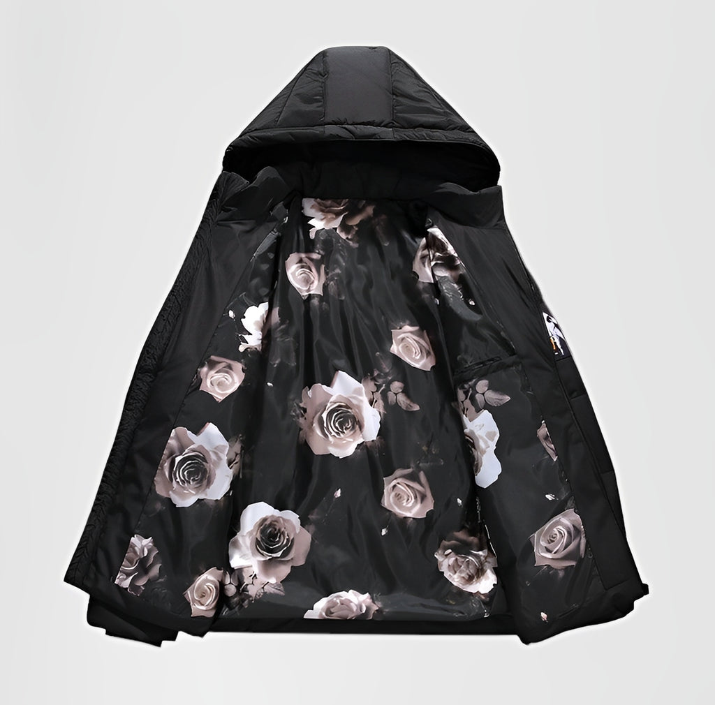 RAEIS — Men's Hooded Down Jacket for Cold Winter Days