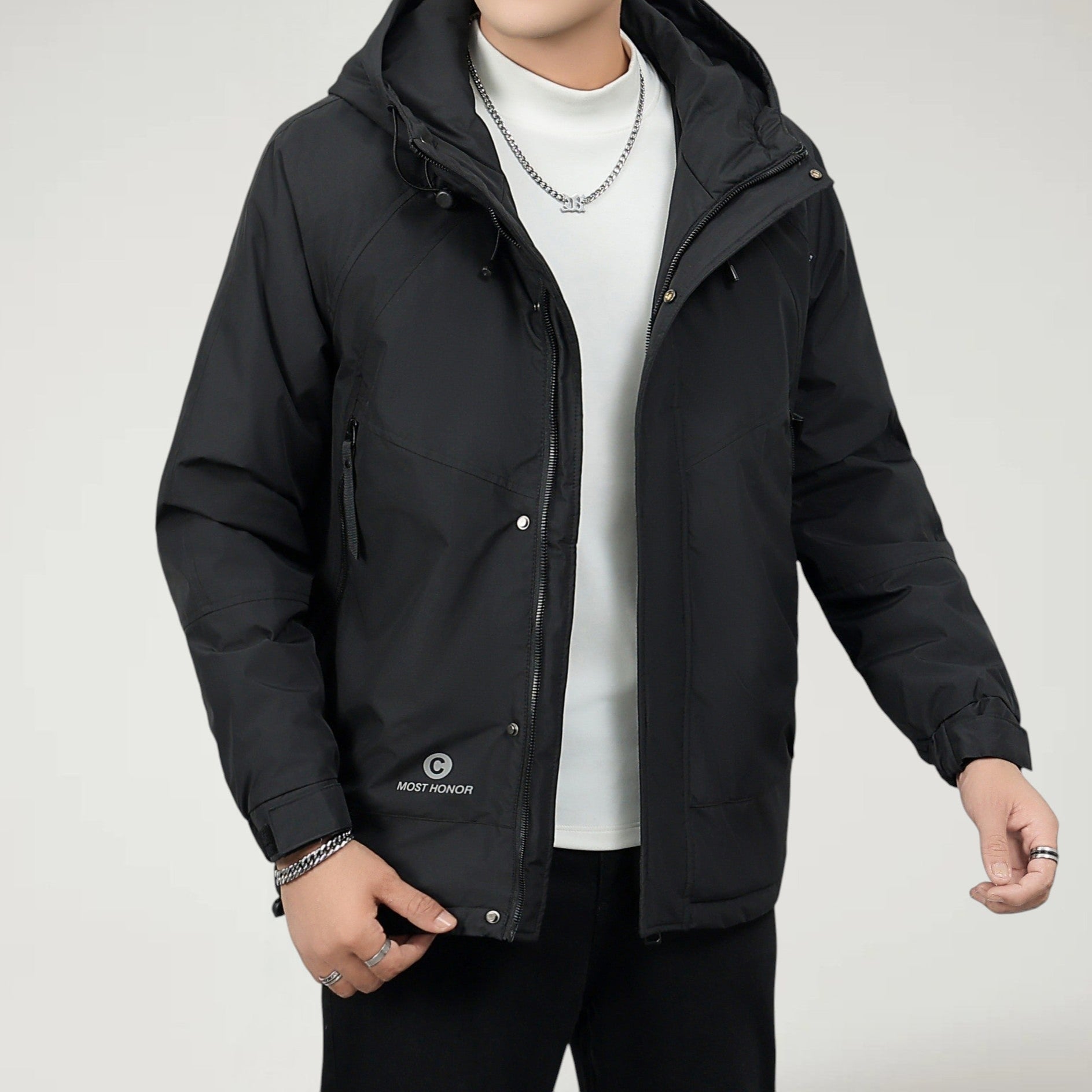 VEXVEN — Men's Waterproof Hooded Jacket for Outdoor Wear