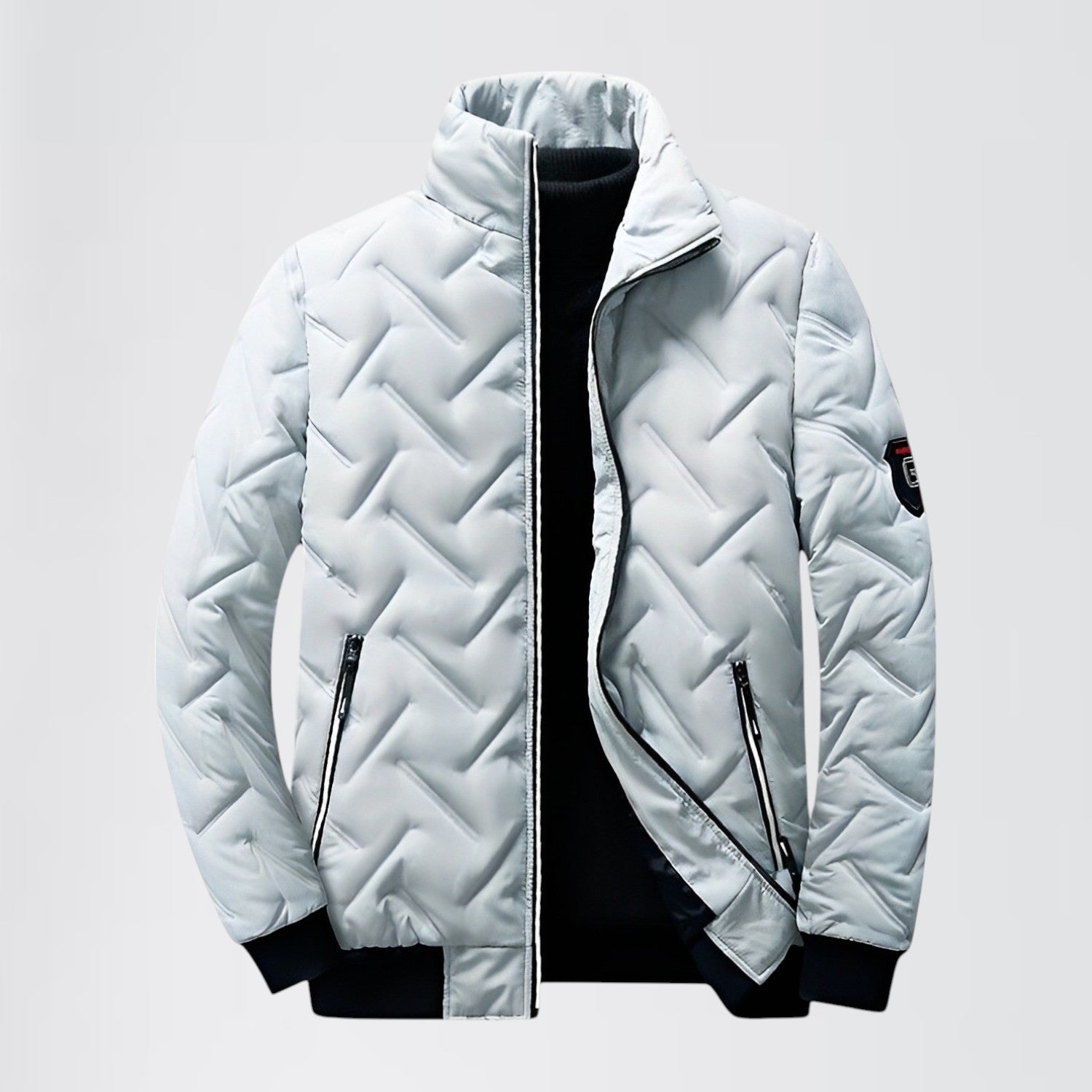 COVON — Men's Lightweight Puffer Jacket with Stand Collar