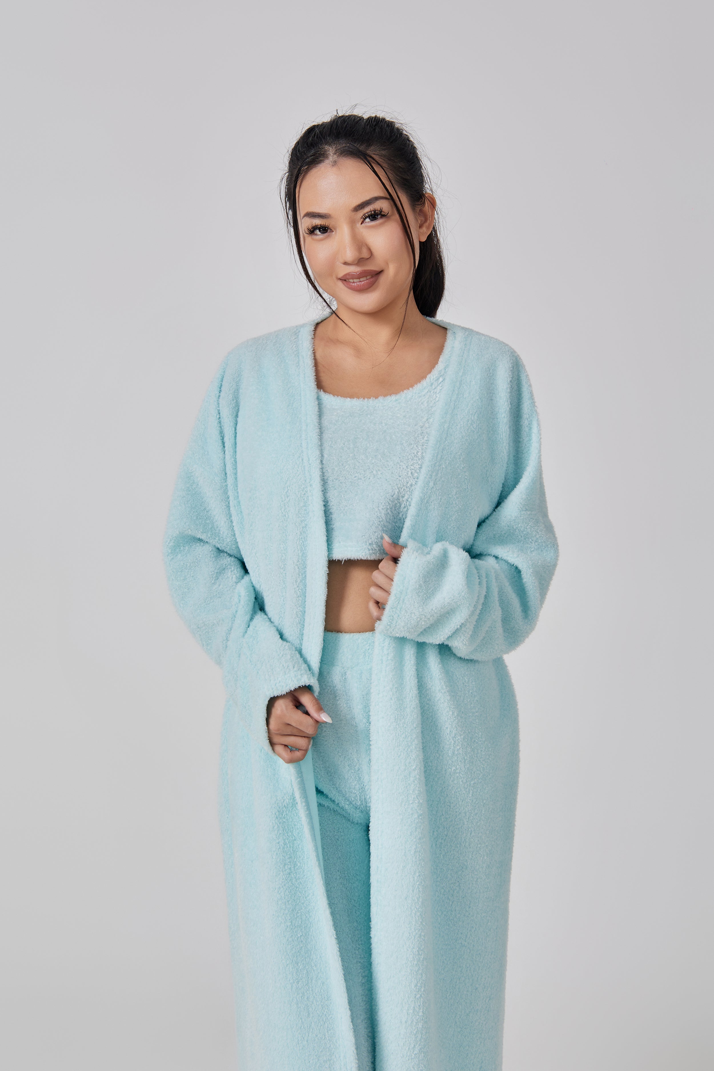 TORA — Women's Cozy Three-Piece Lounge Set with Warm Finish