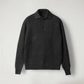 CELORA — Men's Textured Knit Polo Sweater Pullover