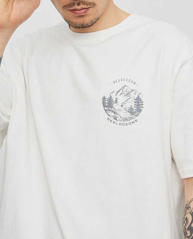 SORDEN — Men's Oversized Graphic Cotton Streetwear T-Shirt