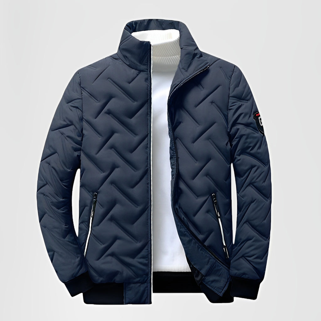 COVON — Men's Lightweight Puffer Jacket with Stand Collar
