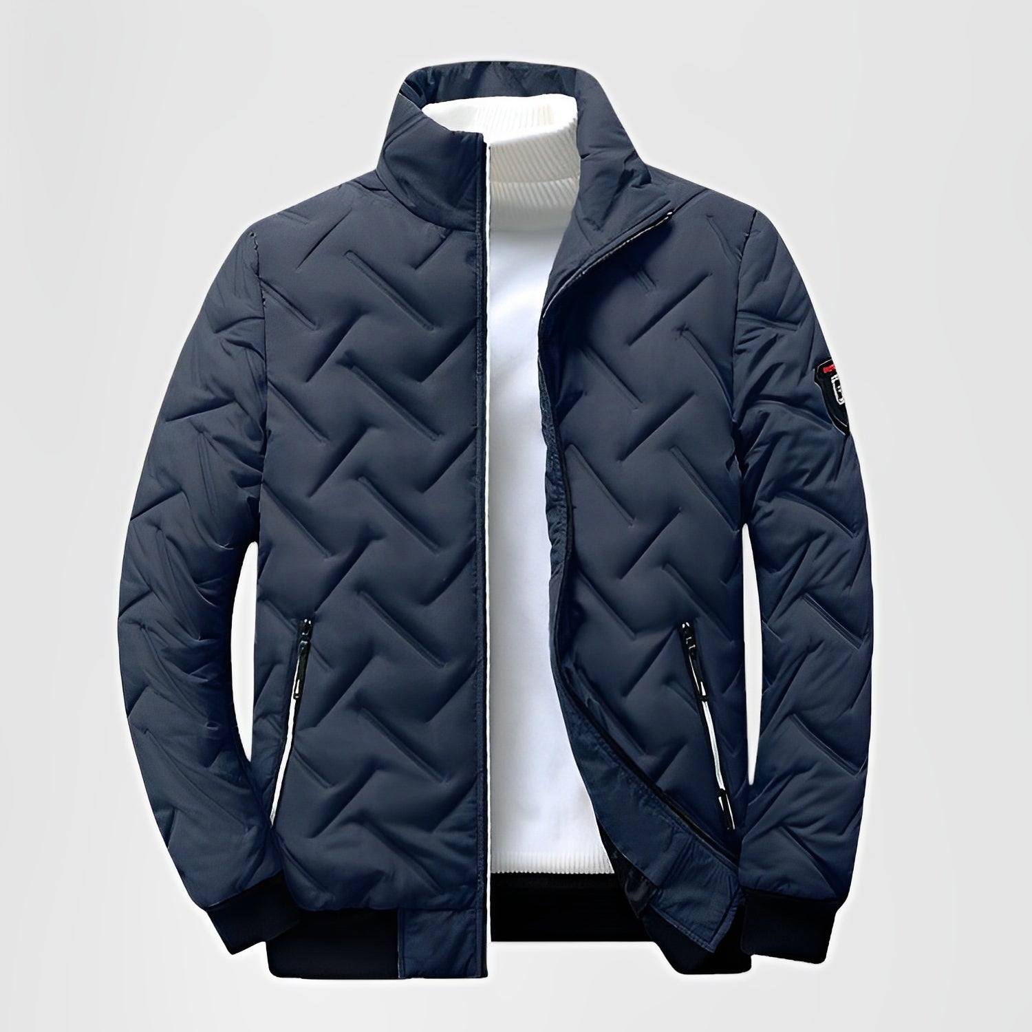 COVON — Men's Lightweight Puffer Jacket with Stand Collar