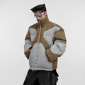 RYIA — Geometric High-Collar Puffer Jacket for Winter
