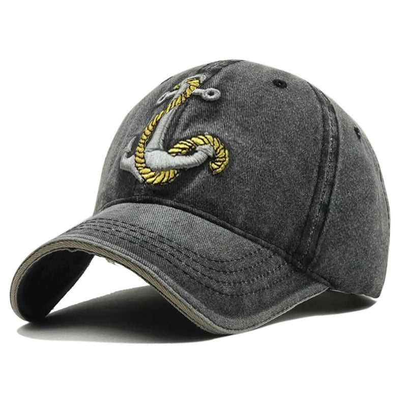 RYEON — Anchor Embroidered Classic Baseball Cap Hat