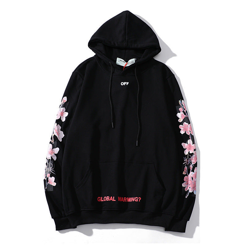 ELION — Unisex Sakura Graphic Hoodie in Cotton Blend