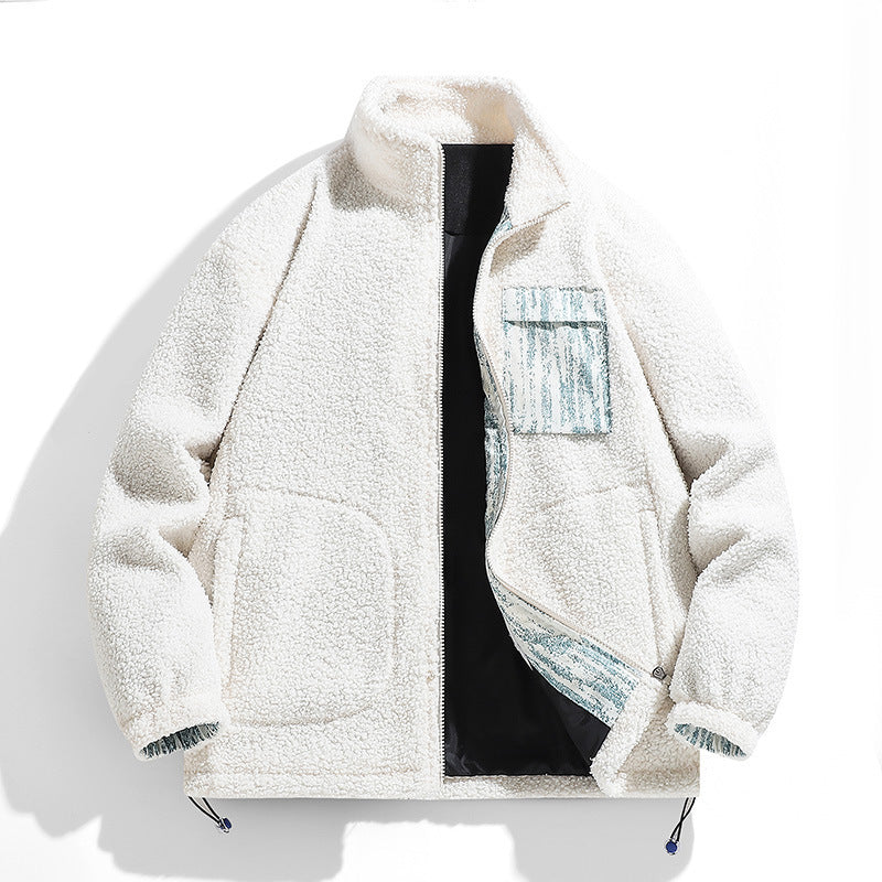 ZANOR — Men's Lambswool Fleece Jacket for Outdoor Warmth